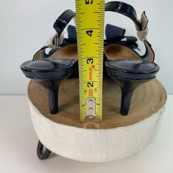 NWOT J. Renee Garbi Sleek Blue Patent Leather Heels Size 8 - Picture 5 of 7